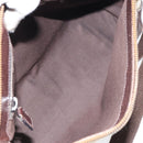 GUCCI GG Canvas Shoulder Bag Beige Silver 114273 Auth 157746-11