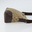 GUCCI GG Canvas Shoulder Bag Beige Silver 114273 Auth 157746-3