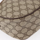 GUCCI GG Supreme Web Sherry Line Bag PVC Beige Gold 89 02 077 Auth 157750-11