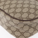 GUCCI GG Supreme Web Sherry Line Bag PVC Beige Gold 89 02 077 Auth 157750-12