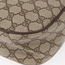 GUCCI GG Supreme Web Sherry Line Bag PVC Beige Gold 89 02 077 Auth 157750-13
