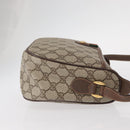 GUCCI GG Supreme Web Sherry Line Bag PVC Beige Gold 89 02 077 Auth 157750-4