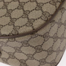 GUCCI GG Supreme Web Sherry Line Bag PVC Beige Gold 14 02 032 Auth 157751-11