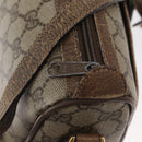 GUCCI GG Supreme Web Sherry Line Bag PVC Beige Gold 14 02 032 Auth 157751-16