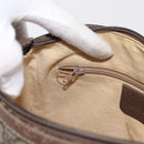 GUCCI GG Supreme Web Sherry Line Bag PVC Beige Gold 14 02 032 Auth 157751-21