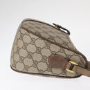 GUCCI GG Supreme Web Sherry Line Bag PVC Beige Gold 14 02 032 Auth 157751-4