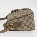 GUCCI GG Supreme Web Sherry Line Bag PVC Beige Gold 14 02 032 Auth 157751-5
