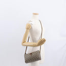 GUCCI GG Supreme Web Sherry Line Bag PVC Beige Gold 89 02 018 Auth 157752-22