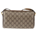 GUCCI GG Supreme Web Sherry Line Bag PVC Beige Gold 89 02 018 Auth 157752-3