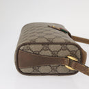 GUCCI GG Supreme Web Sherry Line Bag PVC Beige Gold 89 02 018 Auth 157752-4