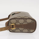 GUCCI GG Supreme Web Sherry Line Bag PVC Beige Gold 89 02 018 Auth 157752-5