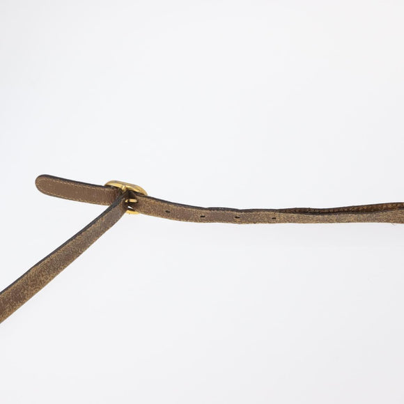 GUCCI GG Supreme Web Sherry Line Bag PVC Beige Gold 89 02 018 Auth 157752