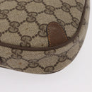 GUCCI GG Supreme Web Sherry Line Bag PVC Beige Gold 89 02 066 Auth 157753-14