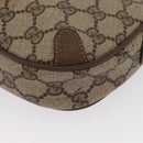 GUCCI GG Supreme Web Sherry Line Bag PVC Beige Gold 89 02 066 Auth 157753-15