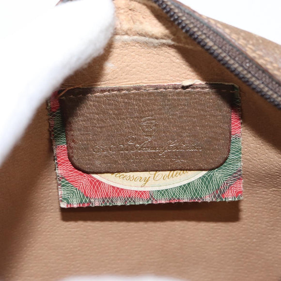 GUCCI GG Supreme Web Sherry Line Bag PVC Beige Gold 89 02 066 Auth 157753