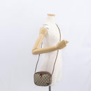 GUCCI GG Supreme Web Sherry Line Bag PVC Beige Gold 89 02 066 Auth 157753-22
