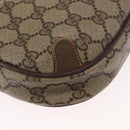 GUCCI GG Supreme Web Sherry Line Bag PVC Beige Gold 156 02 066 Auth 157754-10
