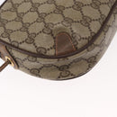 GUCCI GG Supreme Web Sherry Line Bag PVC Beige Gold 156 02 066 Auth 157754-12