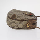 GUCCI GG Supreme Web Sherry Line Bag PVC Beige Gold 156 02 066 Auth 157754-4