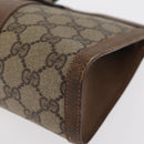 GUCCI GG Supreme Web Sherry Line Clutch Bag PVC Beige Red 89 01 032 Auth 157755-14