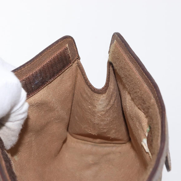 GUCCI GG Supreme Web Sherry Line Clutch Bag PVC Beige Red 89 01 032 Auth 157755