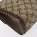 GUCCI GG Supreme Web Sherry Line Bag PVC Beige Red 67 014 3087 Auth 157756-10