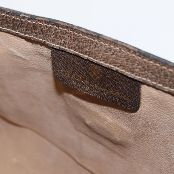 GUCCI GG Supreme Web Sherry Line Bag PVC Beige Red 67 014 3087 Auth 157756