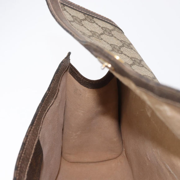 GUCCI GG Supreme Web Sherry Line Bag PVC Beige Red 67 014 3087 Auth 157756