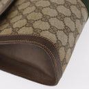 GUCCI GG Supreme Web Sherry Line Bag PVC Beige Red 67 014 3087 Auth 157756-8