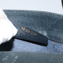 GUCCI GG Supreme Sherry Line Bag PVC Navy Gold Red 10 02 024 Auth 157757-22