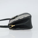 GUCCI GG Supreme Sherry Line Bag PVC Navy Gold Red 10 02 024 Auth 157757-5