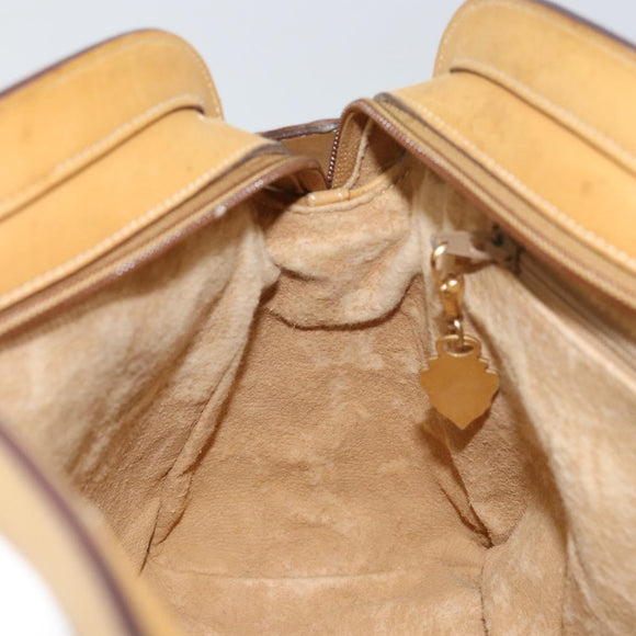 GUCCI Micro GG Supreme Hand Bag PVC Beige Gold 000 106 1325 Auth 157759