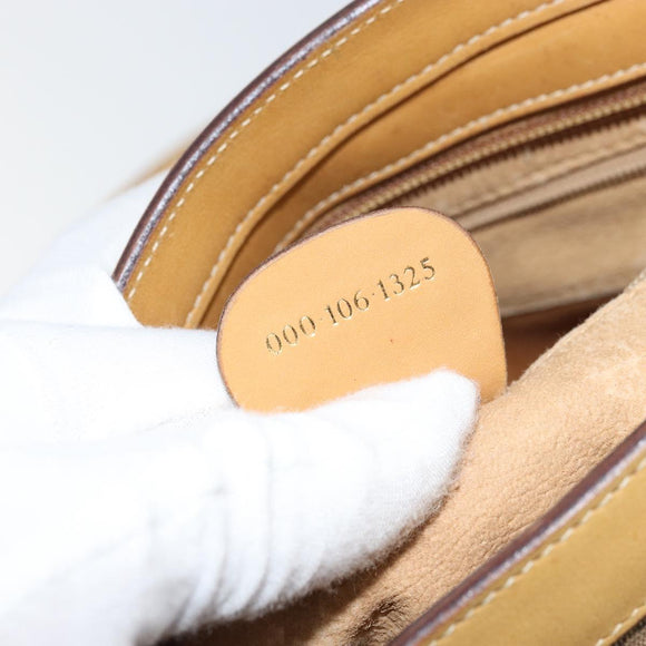 GUCCI Micro GG Supreme Hand Bag PVC Beige Gold 000 106 1325 Auth 157759