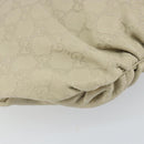 GUCCI GG Canvas Guccissima Histeria Hand Bag 2way Beige Gold 203486 Auth 157760-13