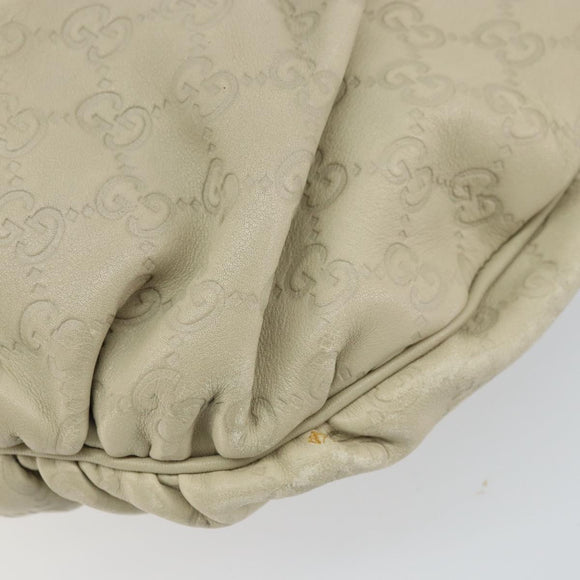 GUCCI GG Canvas Guccissima Histeria Hand Bag 2way Beige Gold 203486 Auth 157760