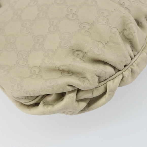 GUCCI GG Canvas Guccissima Histeria Hand Bag 2way Beige Gold 203486 Auth 157760