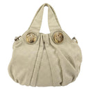 GUCCI GG Canvas Guccissima Histeria Hand Bag 2way Beige Gold 203486 Auth 157760-3