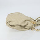 GUCCI GG Canvas Guccissima Histeria Hand Bag 2way Beige Gold 203486 Auth 157760-4