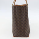 CELINE Macadam Canvas Hand Bag PVC Leather Brown Gold Auth 157762-3
