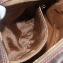 CELINE Macadam Canvas Hand Bag PVC Leather Brown Gold Auth 157763-22