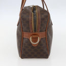 CELINE Macadam Canvas Hand Bag PVC Leather Brown Gold Auth 157763-4