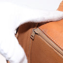 CELINE Macadam Canvas Hand Bag PVC Leather Brown Gold Auth 157765-23