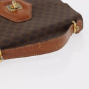CELINE Macadam Canvas Hand Bag PVC Leather Brown Gold Auth 157765-7