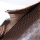 CELINE Macadam Canvas Shoulder Bag PVC Leather Brown Gold Auth 157766-23