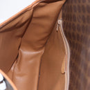 CELINE Macadam Canvas Shoulder Bag PVC Leather Brown Gold Auth 157767-19