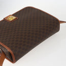 CELINE Macadam Canvas Shoulder Bag PVC Leather Brown Gold Auth 157767-6