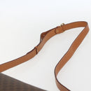 CELINE Macadam Canvas Shoulder Bag PVC Leather Brown Gold Auth 157767-8