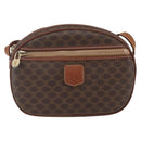 CELINE Macadam Canvas Shoulder Bag PVC Leather Brown Gold Auth 157768-2