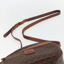 CELINE Macadam Canvas Shoulder Bag PVC Leather Brown Gold Auth 157768-8