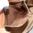 CELINE Macadam Canvas Shoulder Bag PVC Leather Brown Gold Auth 157769-20